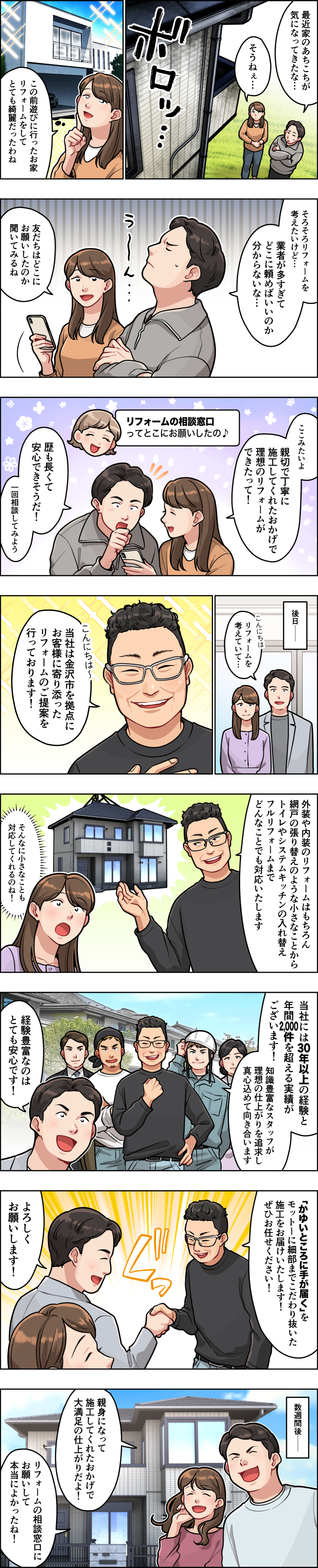 漫画でわかるリフォーム